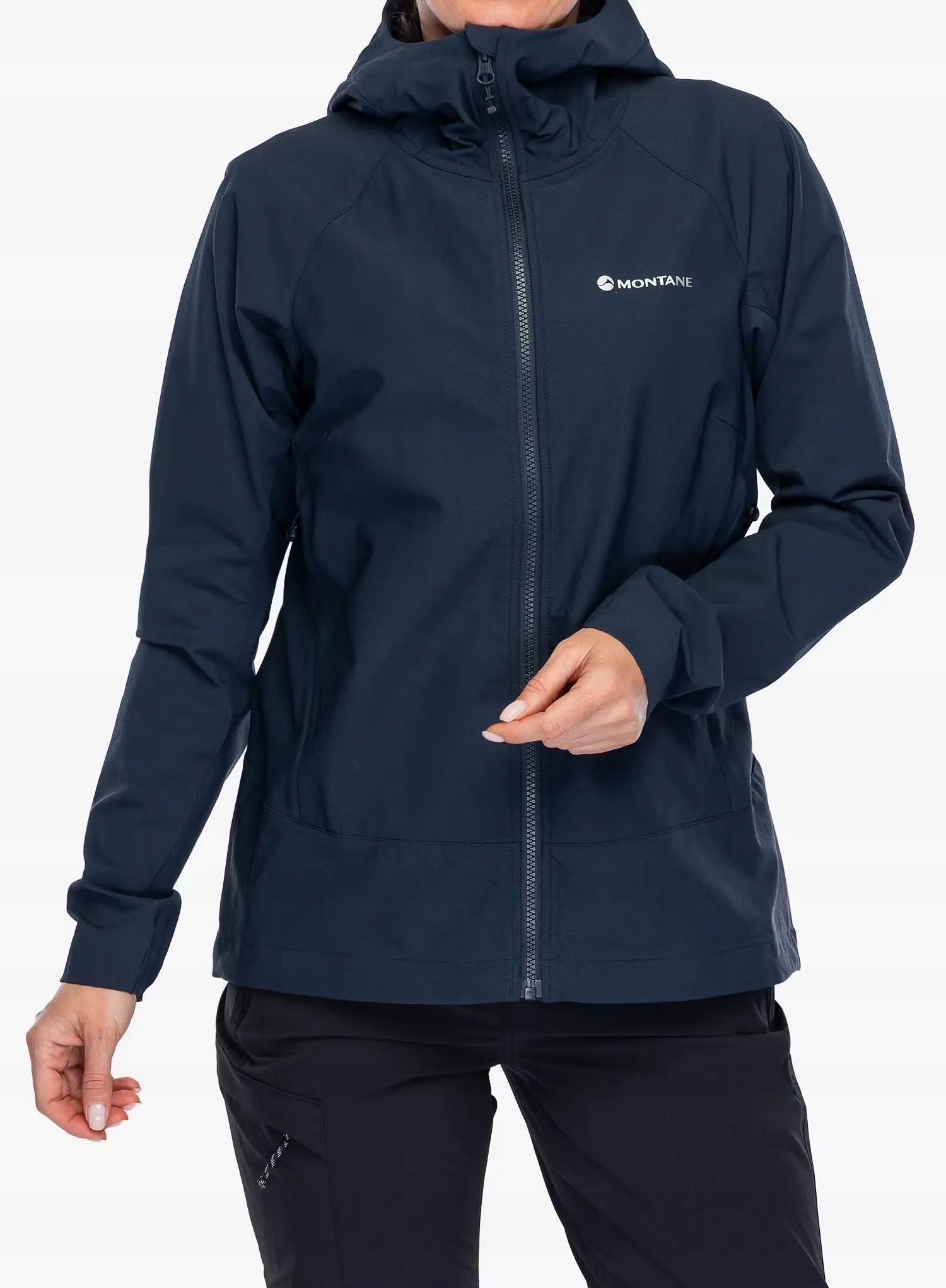 Dámská softshellová bunda Montane Tenacity Hoodie eclipse modrá L