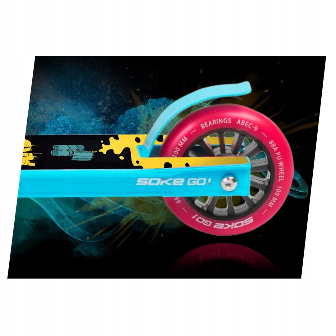 Hulajnoga wyczynowa SOKE GO! turkusowa Rodzaj wyczynowe