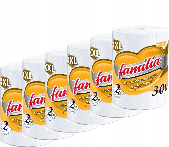 

Ręcznik papierowy 2 warstwy Familia 6szt.