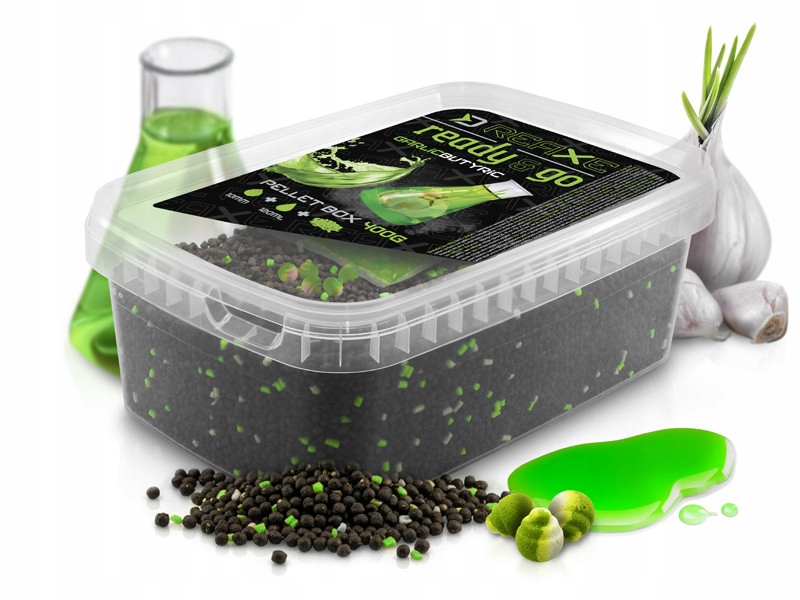 Pellet box Delphin Ready&go Czosnek Kwas masłowy 400g Booster Wafters