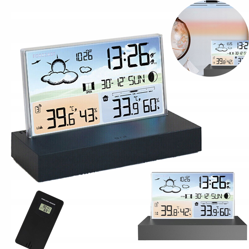 Bezdrátová Meteorologická Stanice S Senzorem, Praktický Teploměr, Vlhkoměr