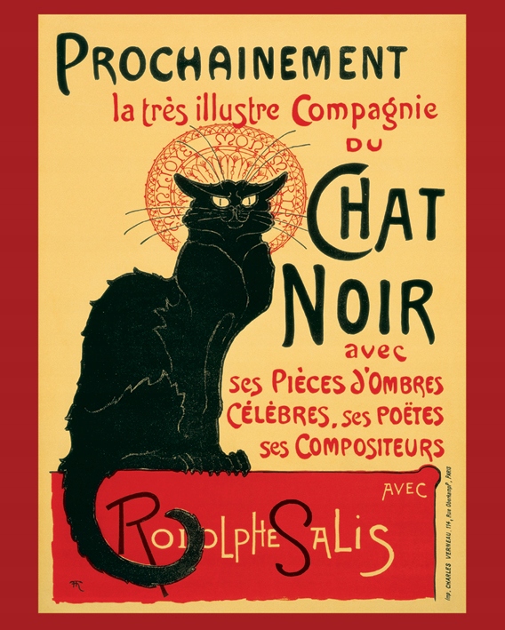 

Chat Noir Steinlein Secesja plakat 40x50 cm