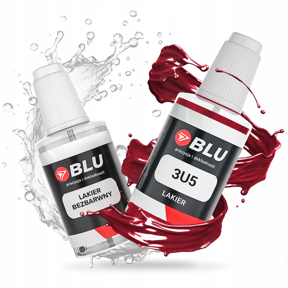Lakier zaprawka samochodowa 3U5 Klar czerwony imperialred do Toyota Blu