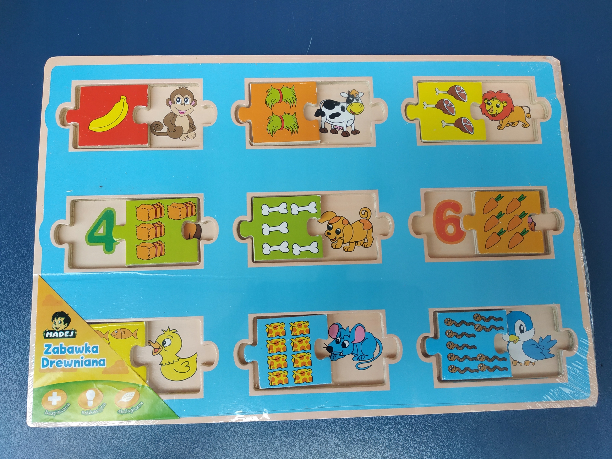 

Tablica Motoryczna manipulacyjna drewniana Busy