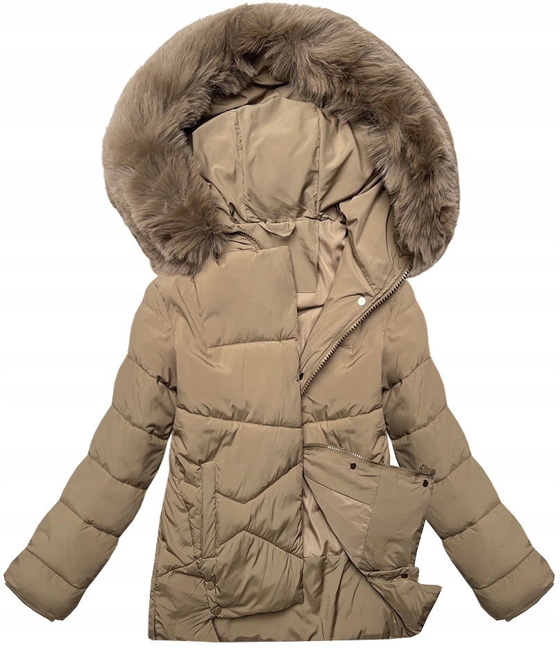 Lehká Dámská Bunda 16M9181 Světle Béžová M (38)