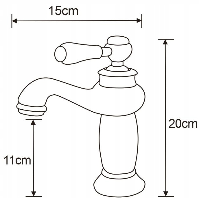 MEXEN DRACO BASIN MIXER BRASS KRÓM Gyártói kód: 745400-00