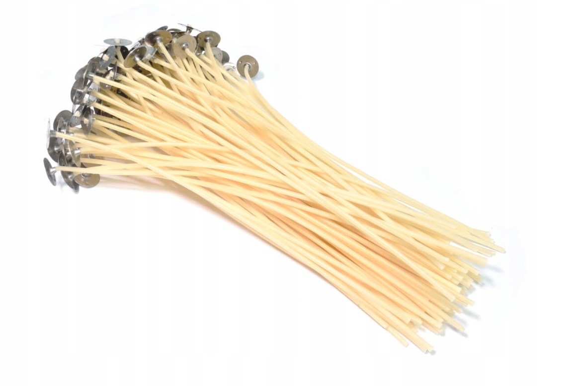 

Knot knoty do świec z blaszką gotowe 20cm 100szt