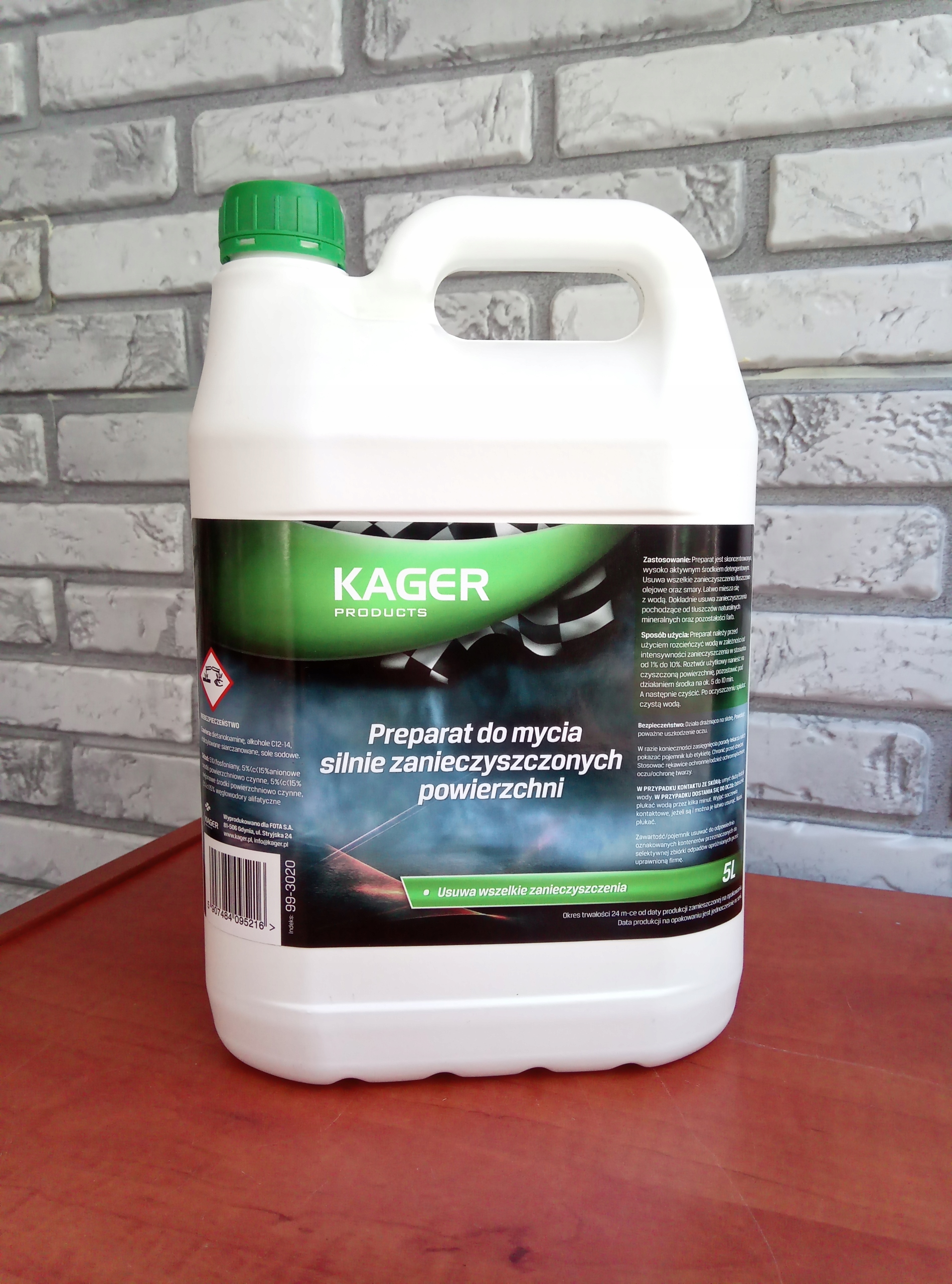 KAGER Preparat do silnie zabrudzonych powierzch 5L