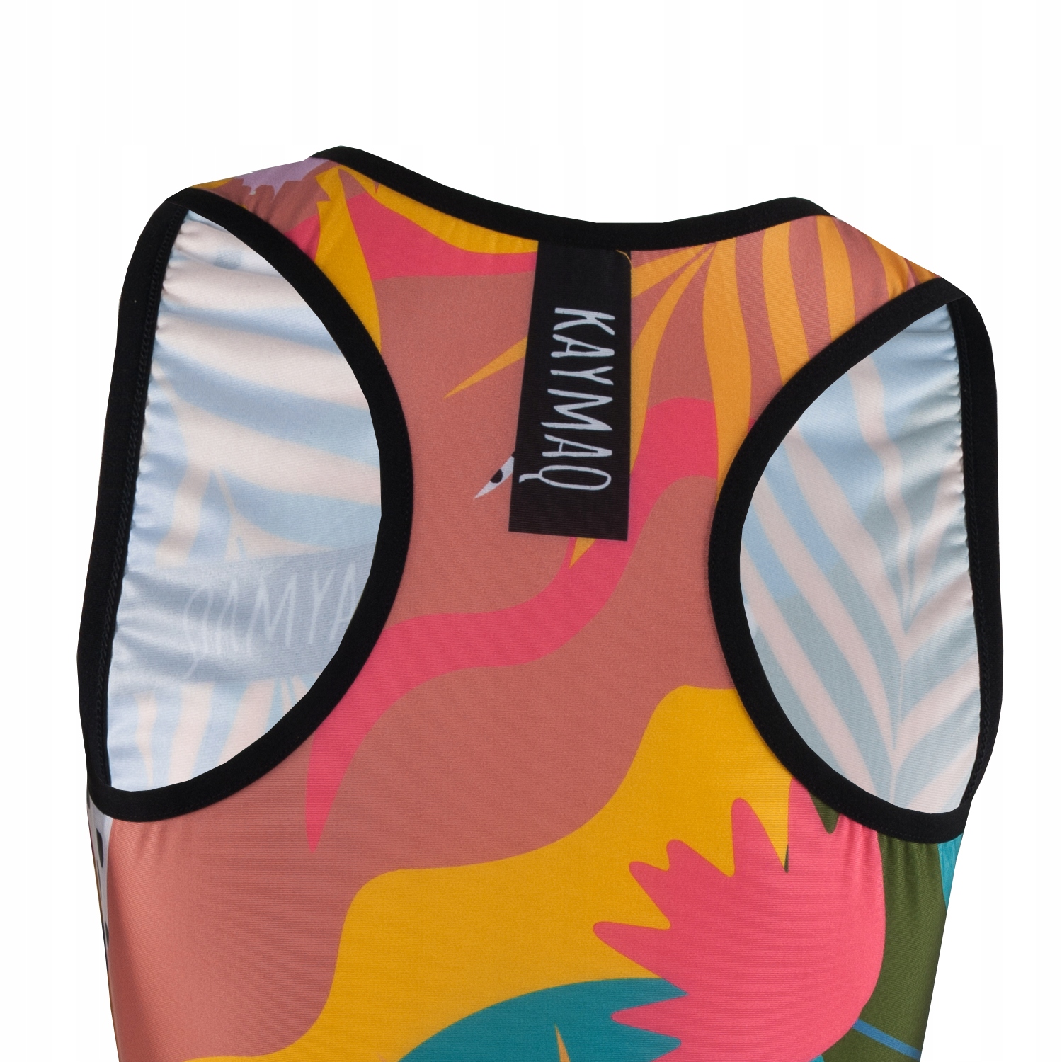 KAYMAQ W17 damska koszulka rowerowa bez rękawów M Cechy dodatkowe kieszeń na plecach wydłużony tył