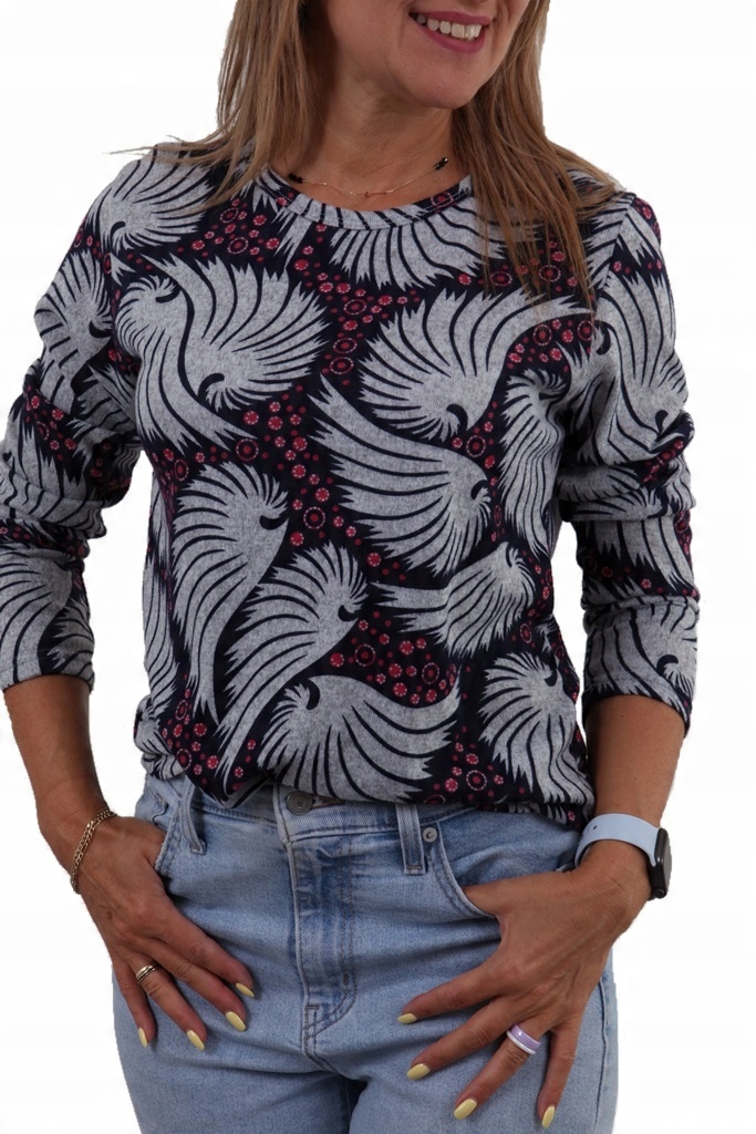 

Bluzka Lekki Sweterek Wzorki *4XL