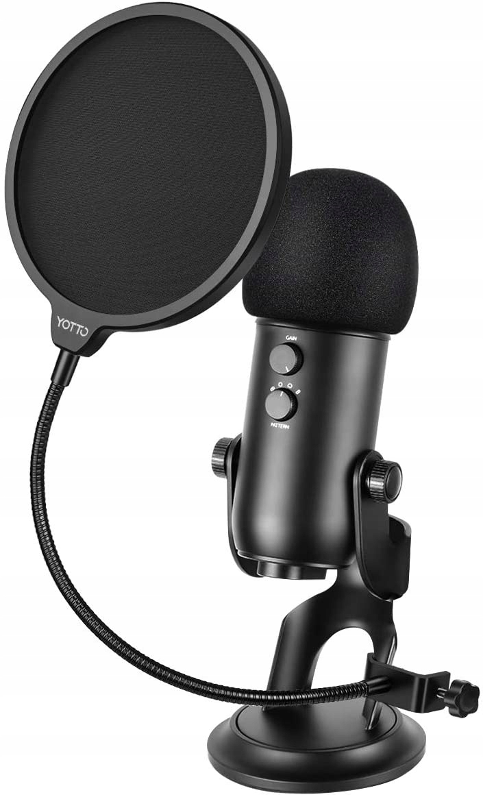 STUDYJNY POP FILTR OSŁONA FILTER MIKROFONOWY Kolor czarny