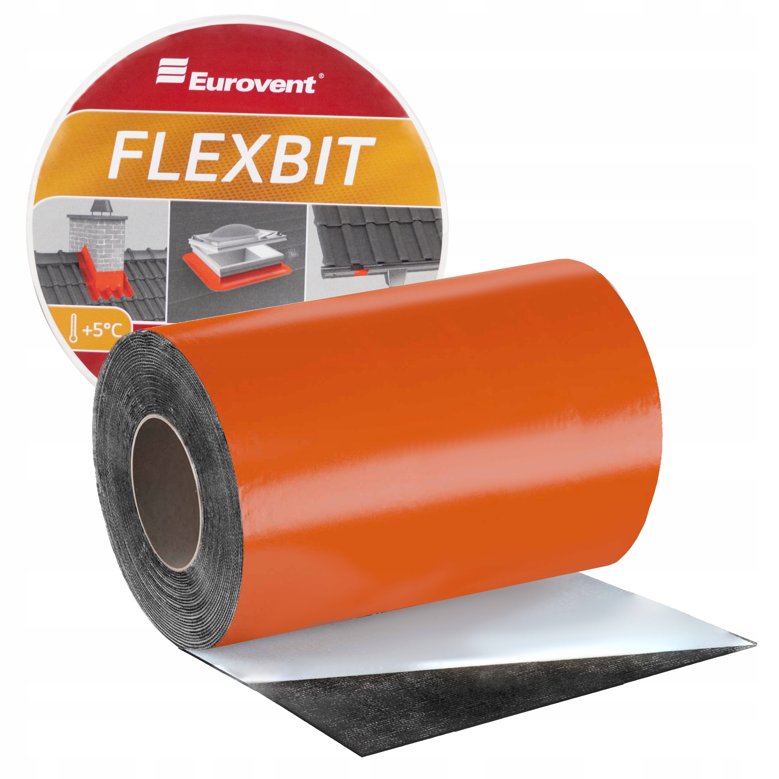 Bitumenová těsnící pokrývačská páska 300 mm x 10 m Ral 8004 Eurovent