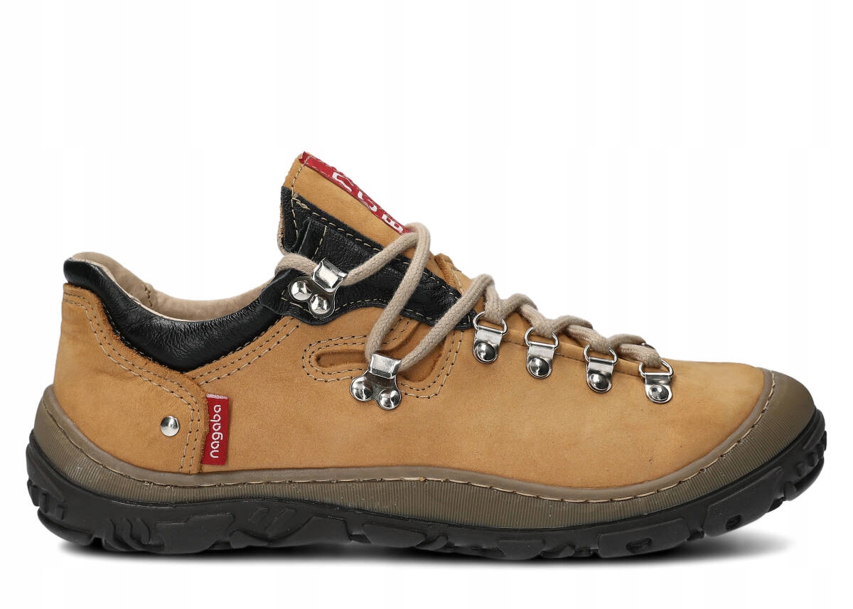 NAGABA 054 ŻÓŁTY NUBUK - PÓŁBUT TREKKINGOWY DAMSKI - ROZMIAR 36 Marka Nagaba