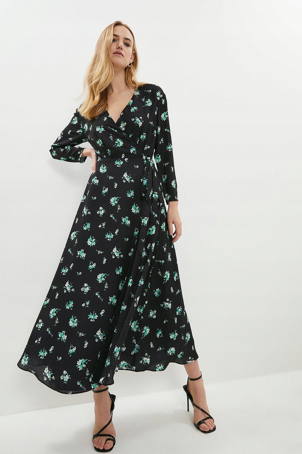 KC13101 Coast Zavazovací Šaty Květiny XXL