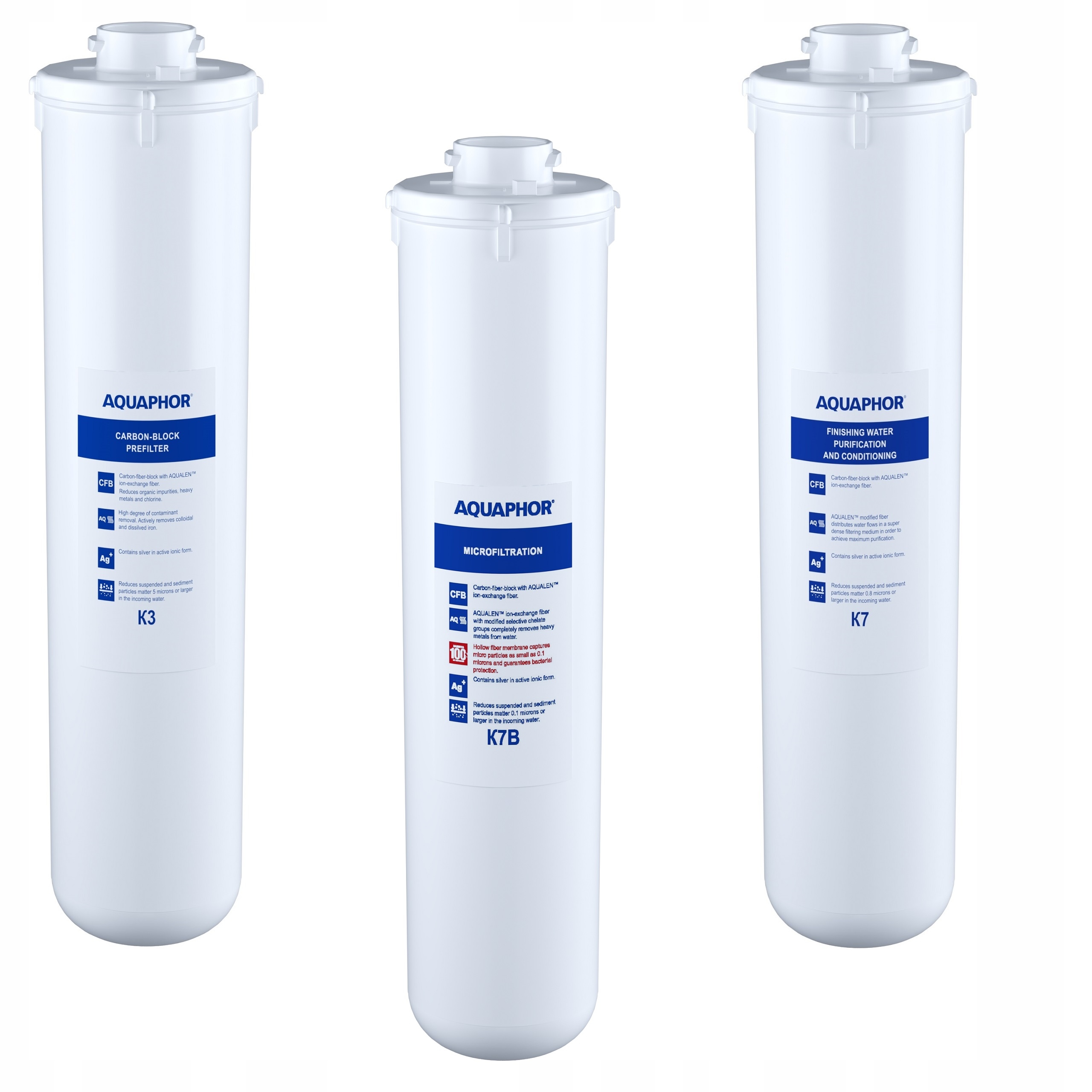 

Zestaw 3 wkładów do Aquaphor Kryształ K3 K7B K7
