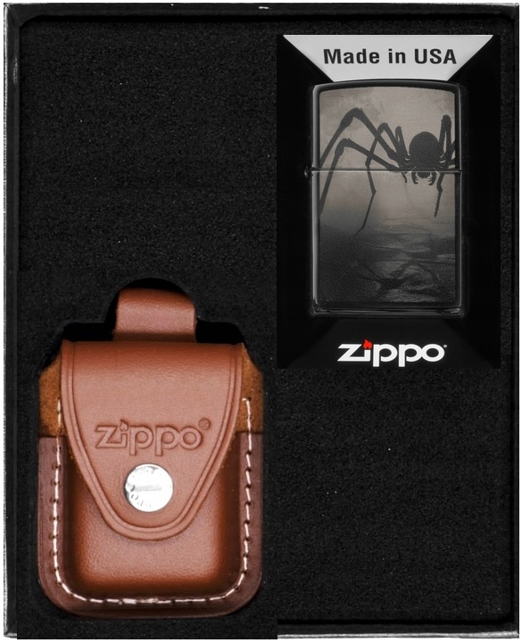 Sada Zippo Zapalovač Spider Design Dárkový No4