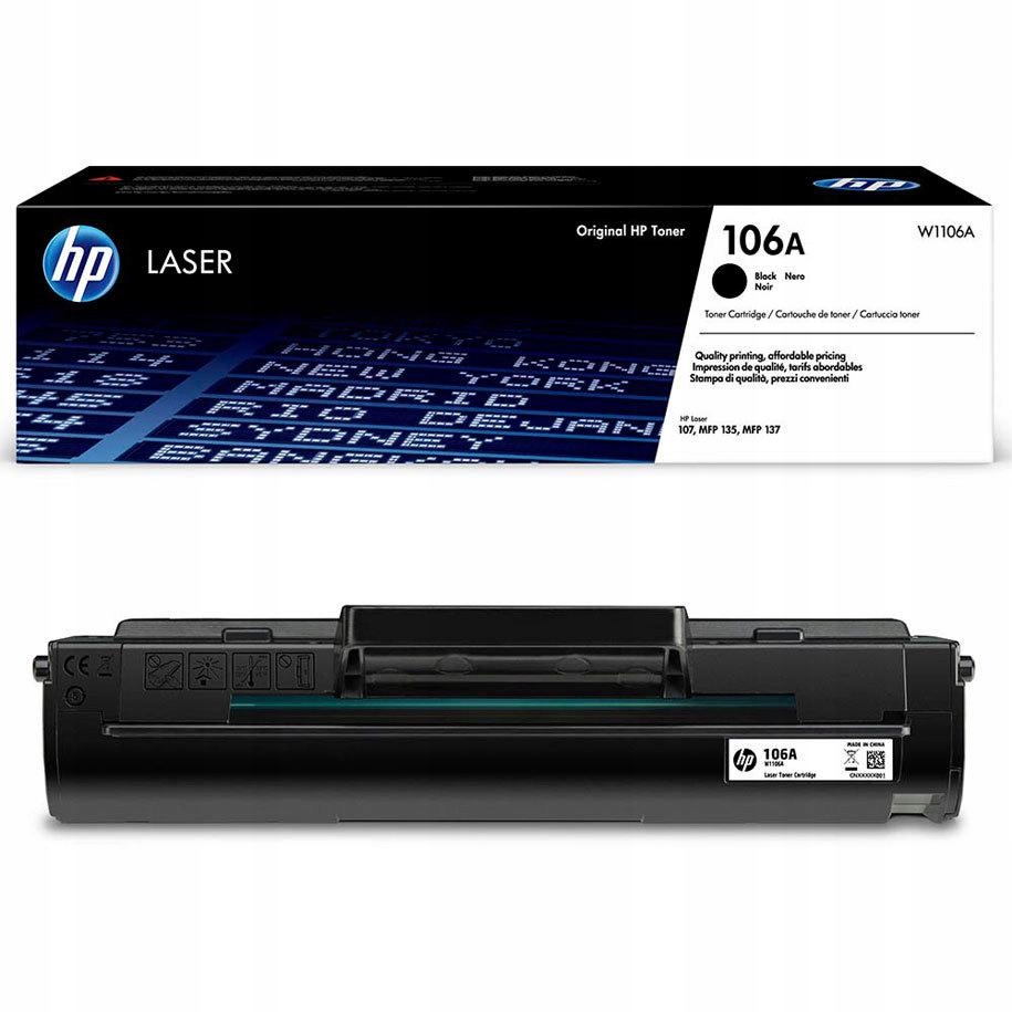 Toner Hp 106A Laser 107A W1106A Mfp 135W Oryginał