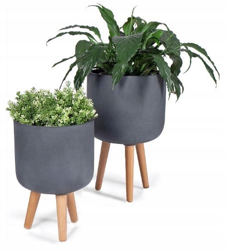 Kvetináče, kvetináče, betónové nožičky do záhrady, 2 ks