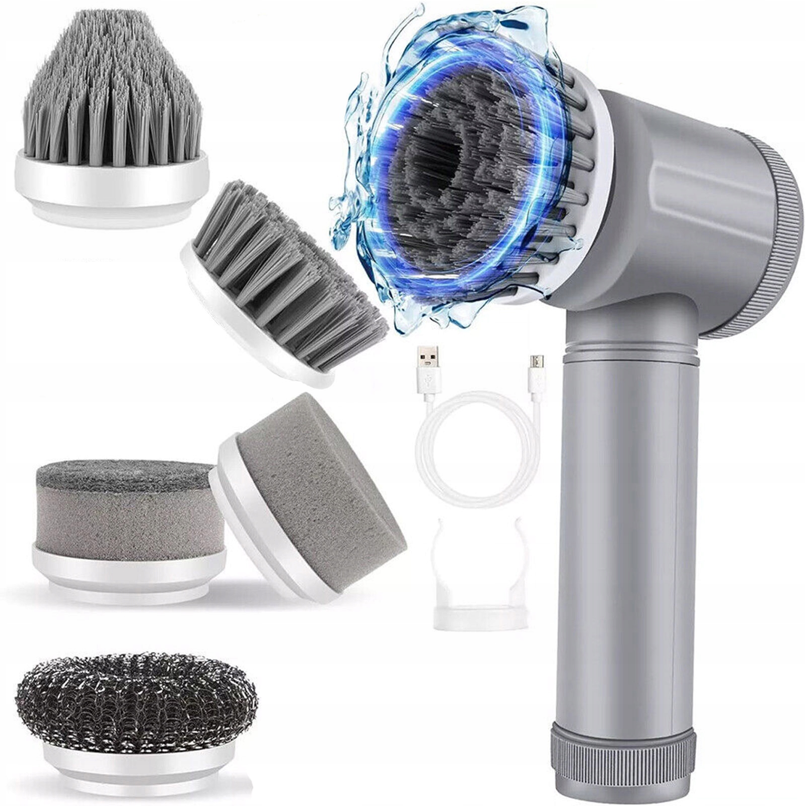 Levně Elektrický Čisticí Mopový Kartáč, Multifunkční, Bezdrátový, 5V1