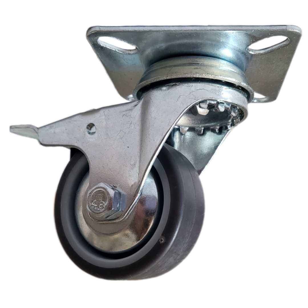 Koło kółko obrotowe 50mm na płytce z hamulcem Kod producenta BDPE 0501 1001