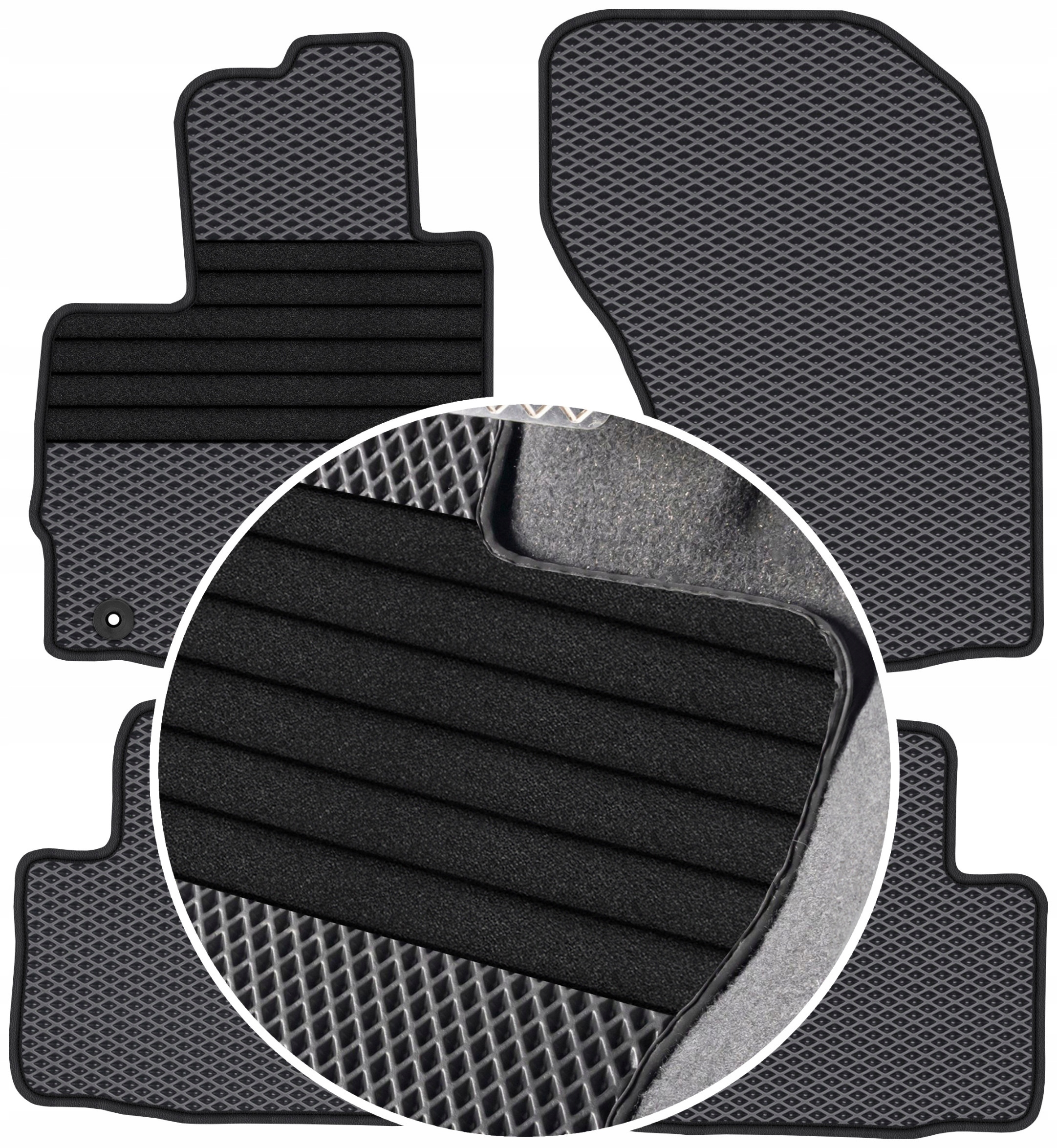 Citroen C-Crosser 2007-2012 Gumové rohože Eva Eternity Posilnenie XXL