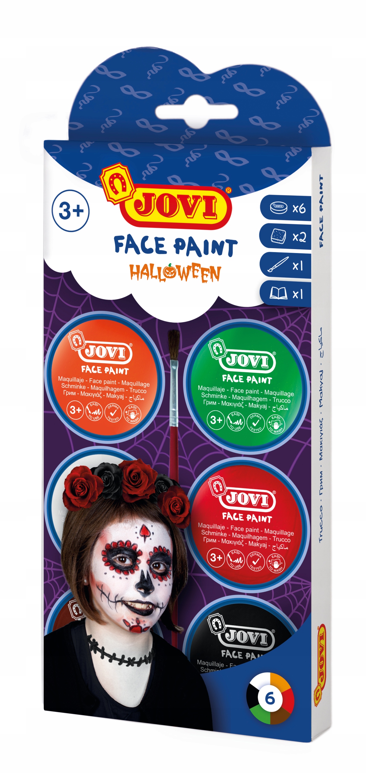 

Farby do malowania twarzy Hallowen Jovi
