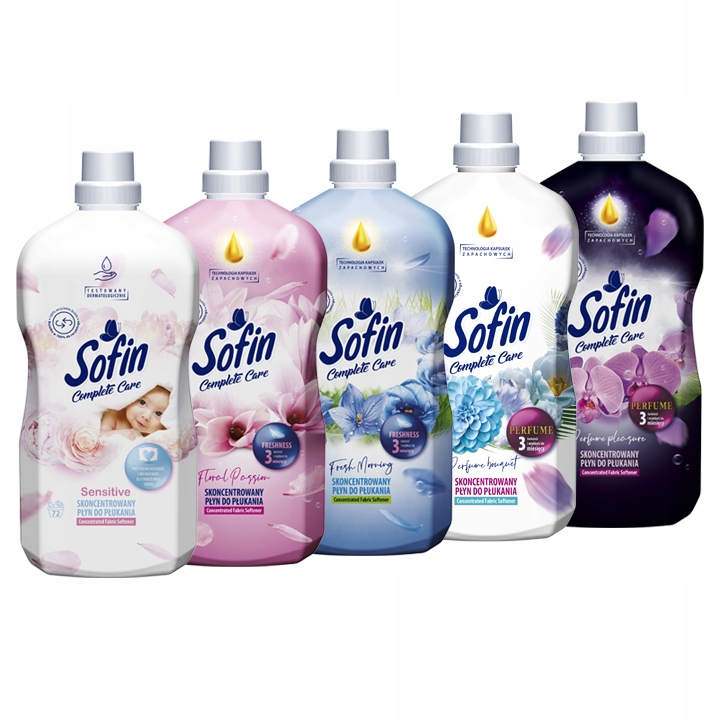 

Sofin Płyn do Płukania Tkanin Mix 360pr 1,8l x5szt