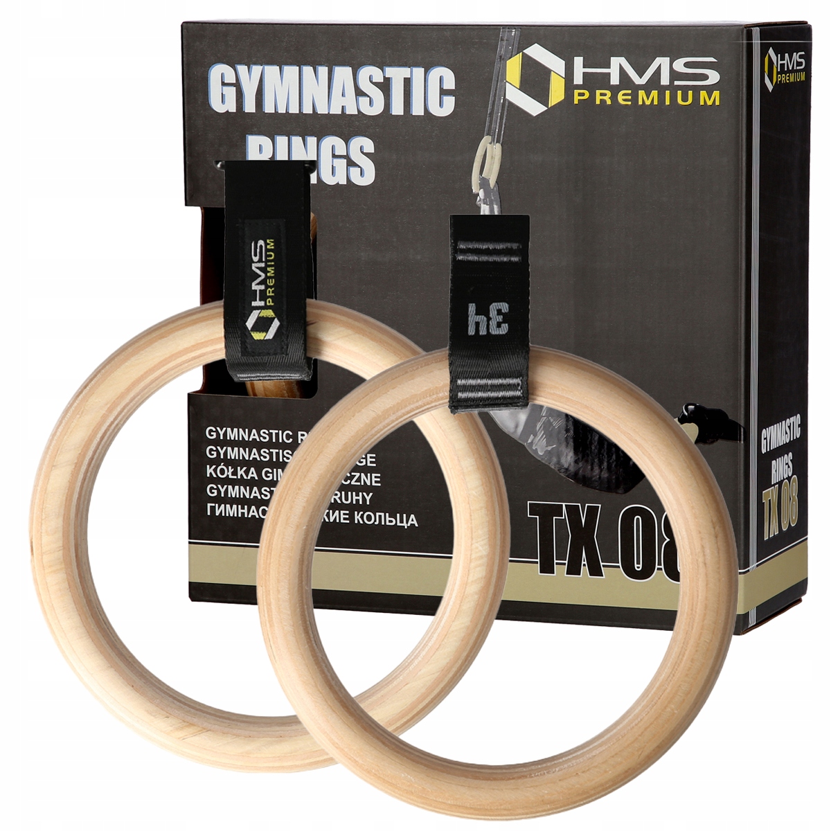 Gymnastická Kolečka Pro Fitness Cvičení, Silné Prémiové Dřevěné Obruče