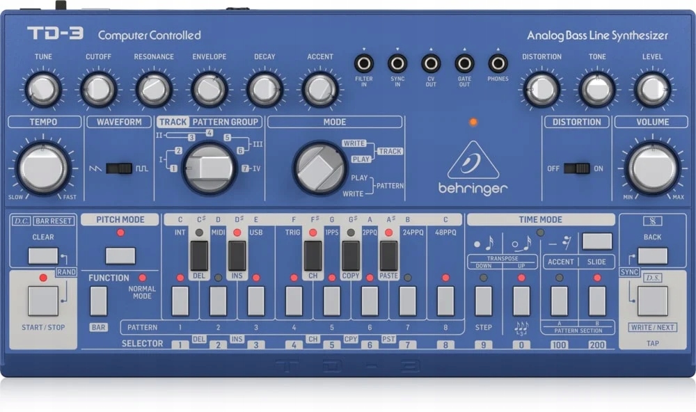 Behringer TD-3-BU – Analogový syntezátor basových linek
