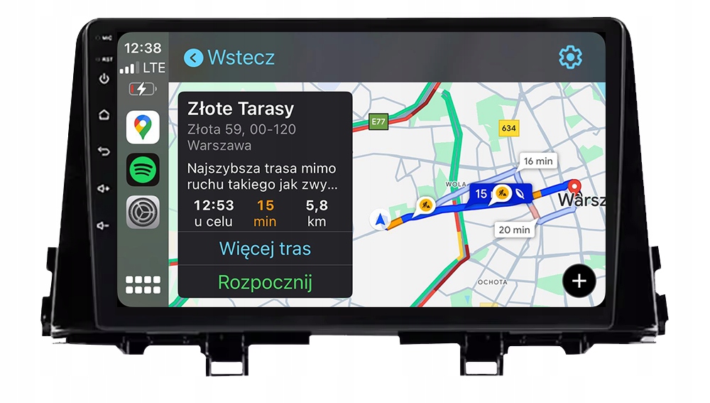 Kia Picanto Rádio Navigace Android Carplay Mapy Aplikace 8GB/128GB Dsp