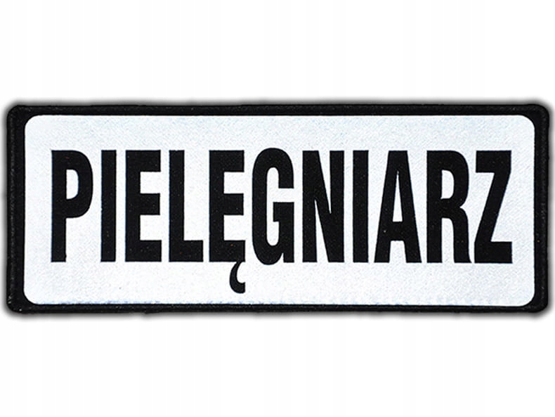 

Emblemat Pielęgniarz odblaskowy na rzepie 13 x 5
