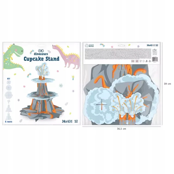 PATERA NA CIASTO CIASTKA DWUSTRONNA DINOZAURY Marka PartyPal