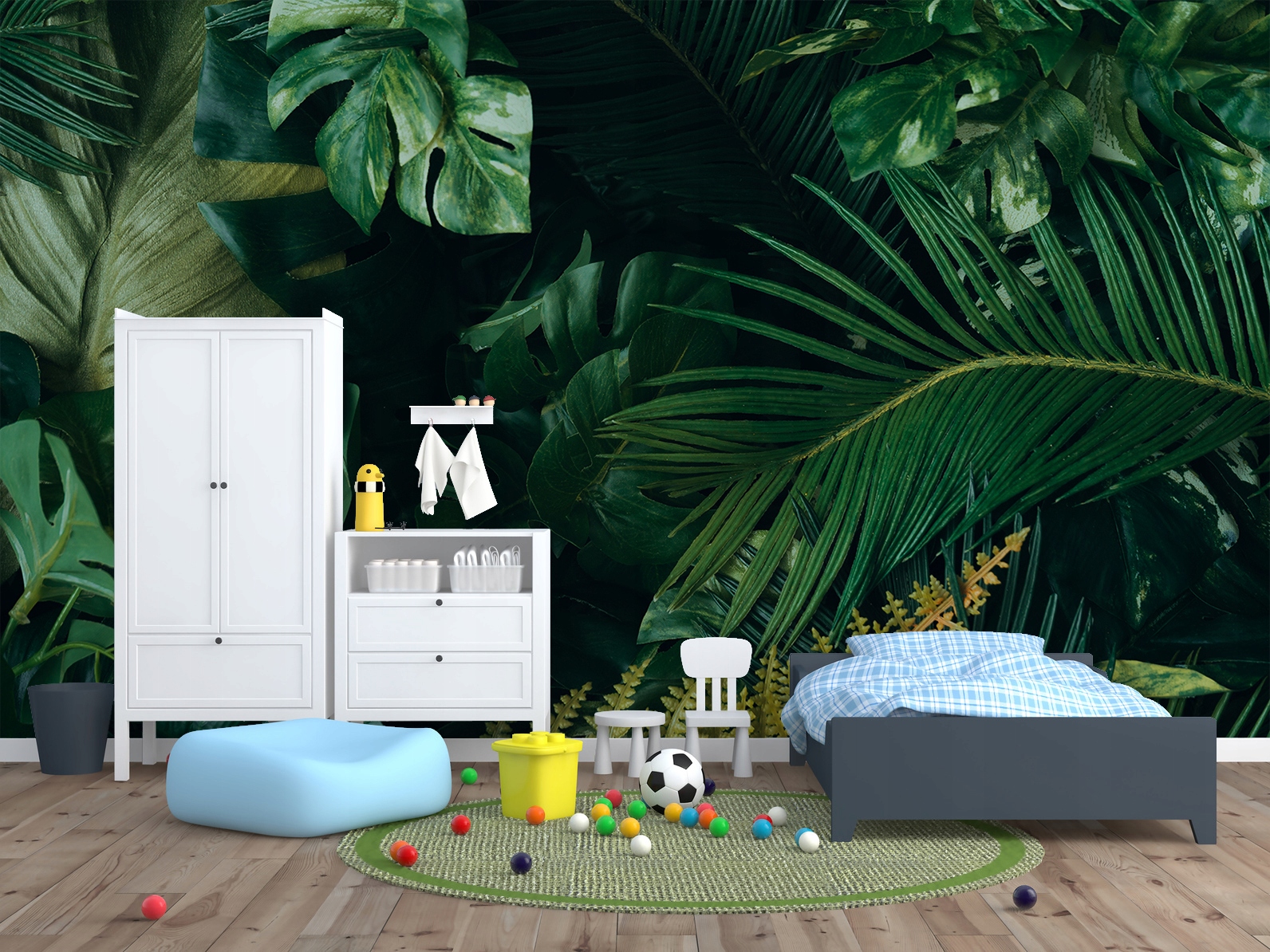 Fototapeta Monstera Palma Liście M02 196x260 Marka InDecoria