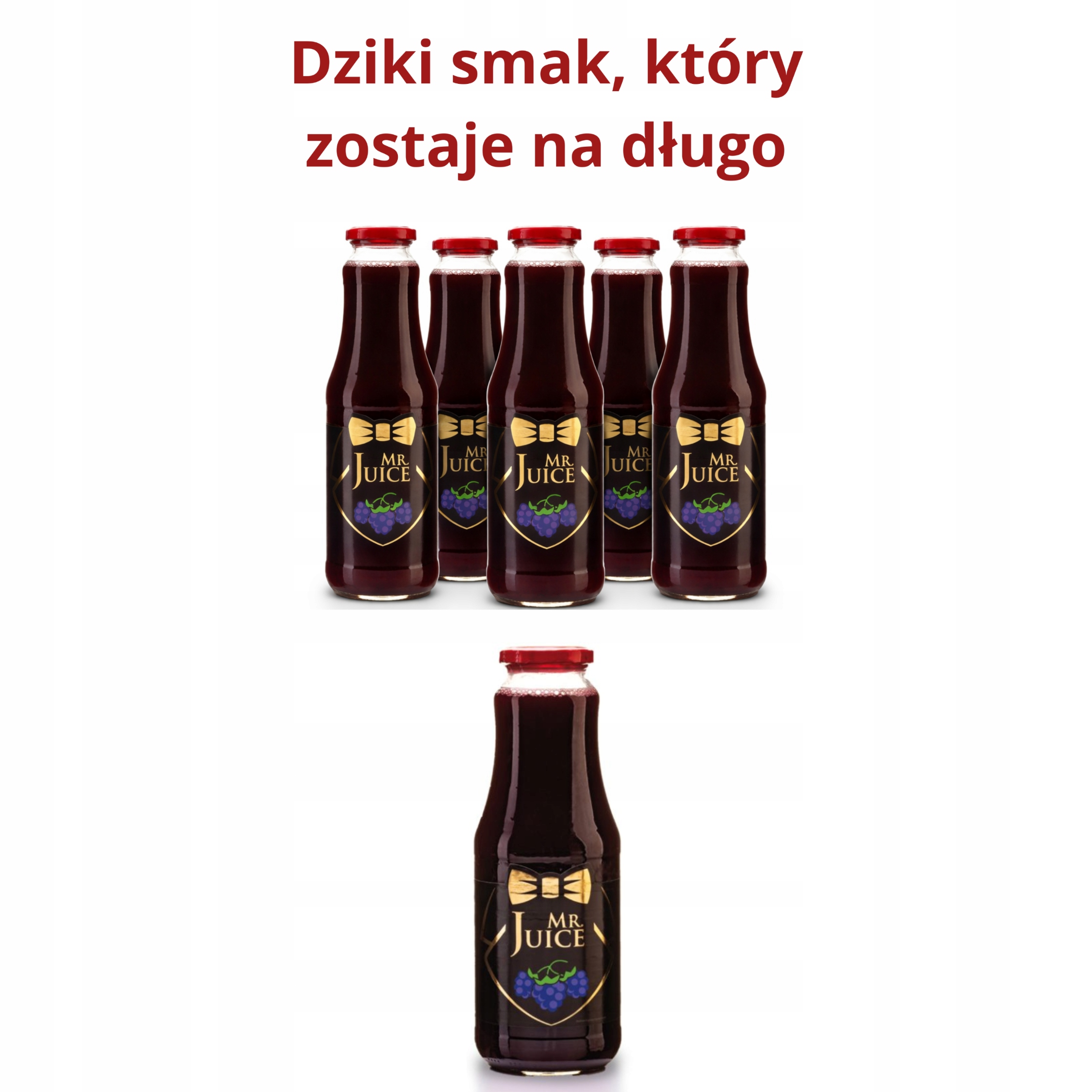 Levně Sada ostružinová šťáva s dužinou, pasterizovaná, 1.0 lx6