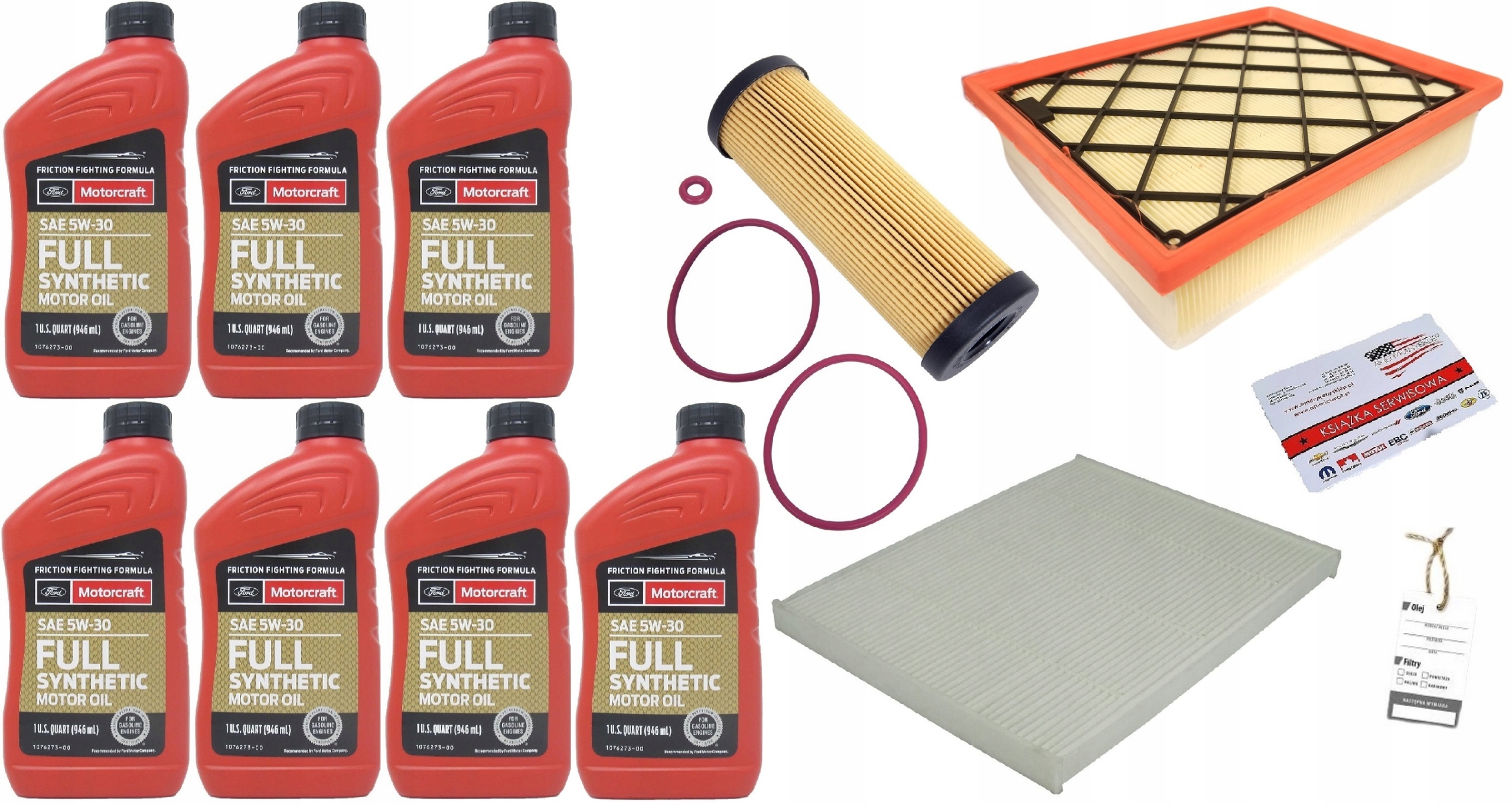 MOTORCRAFT 5W30 6,6L + FILTRY FUSION 2,7 2017-2019