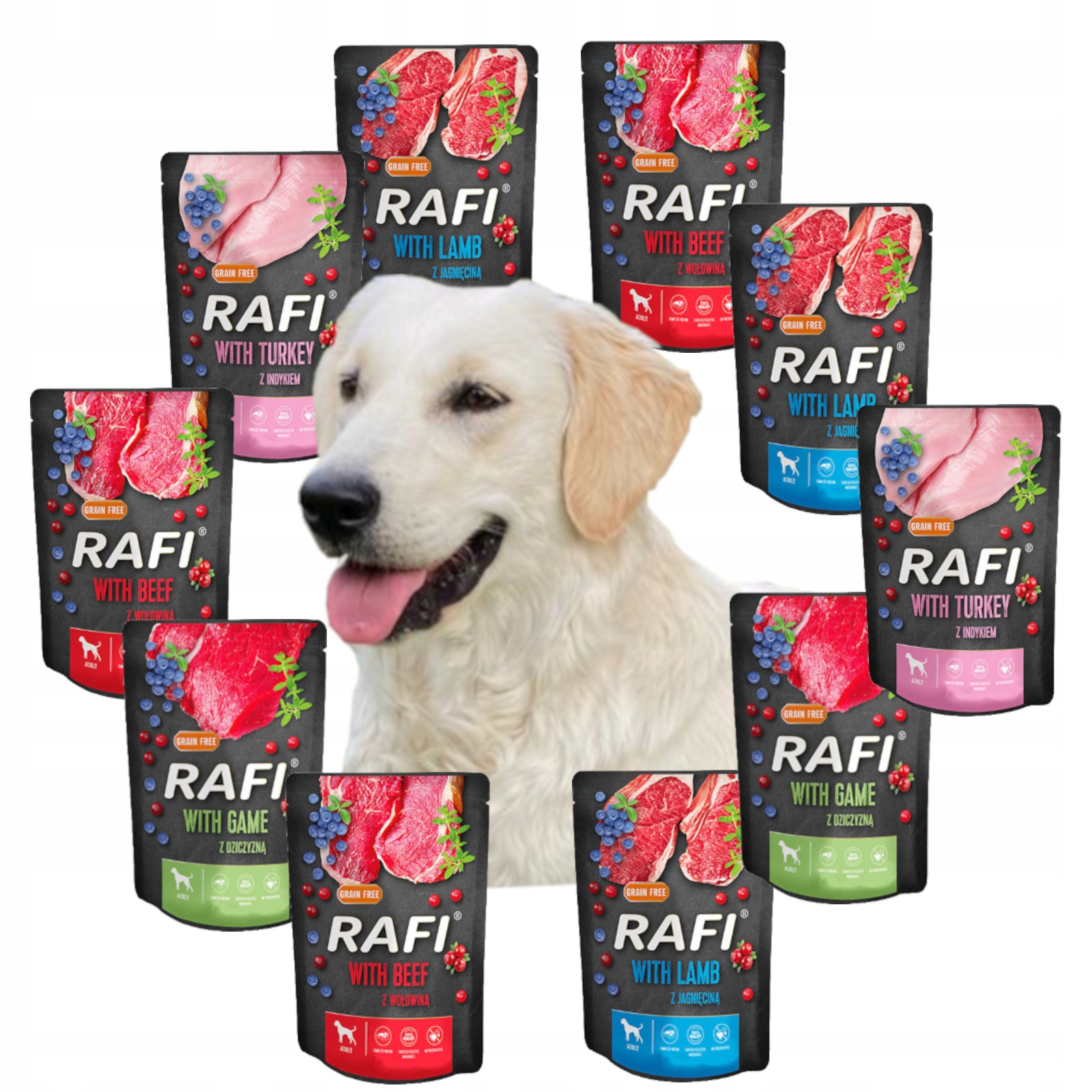 Dolina Noteci Rafi Mokra karma dla Psa saszetki mix smaków 40x300 g