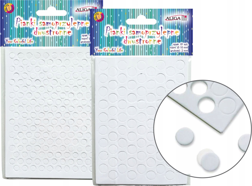 Naklejki Koła Piankowe Samoprzylepne Dwustronne