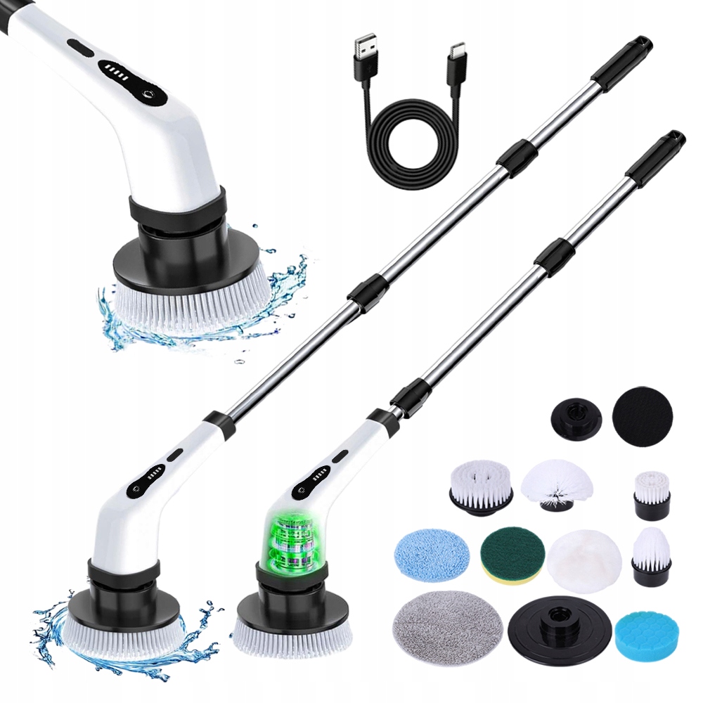 Levně 9 Čisticích Kartáčů S Led Světelnou Hlavicí Pro Koupelnu A Kuchyň