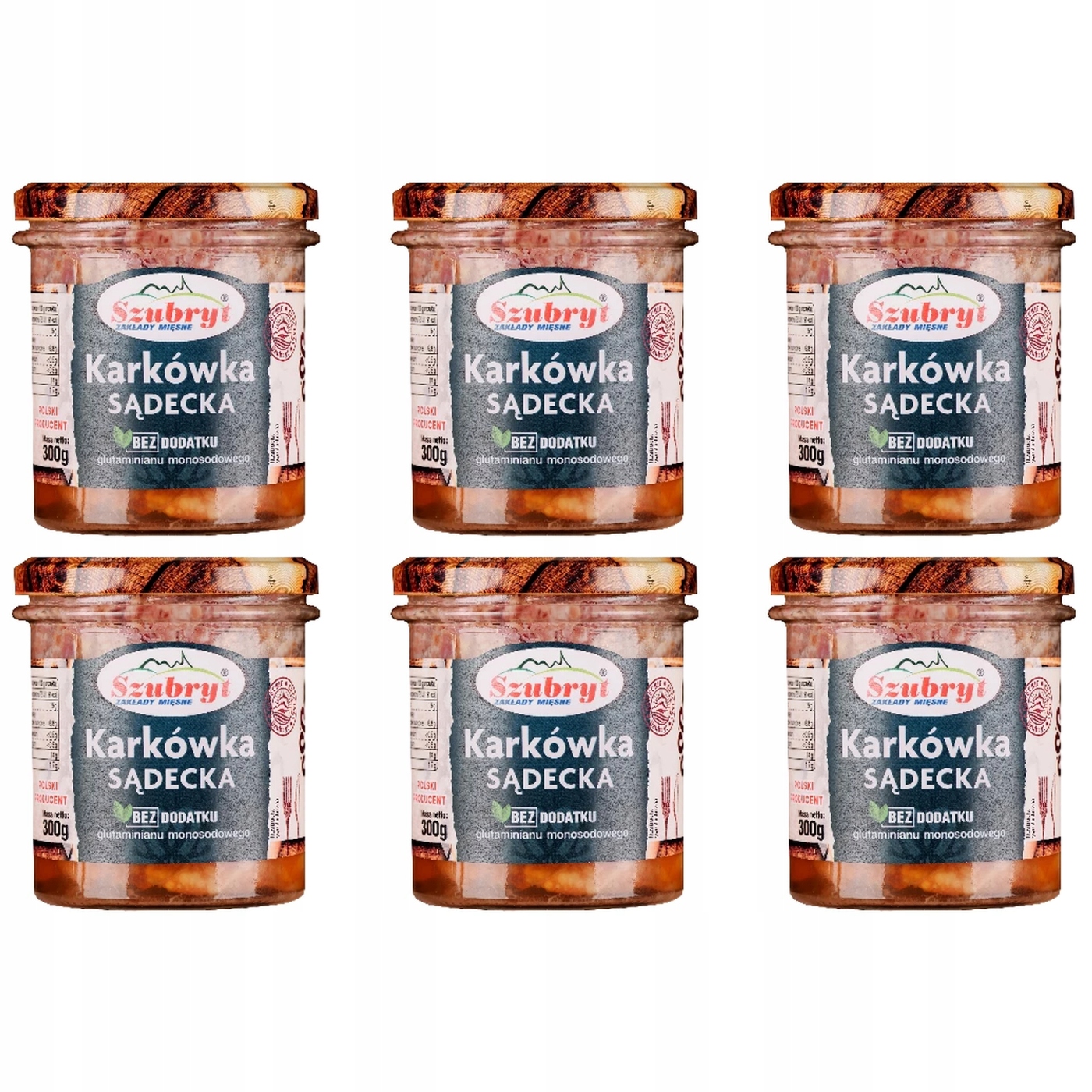 Konzervované potraviny Szubryt Krkovička soudecká 300g 6 ks