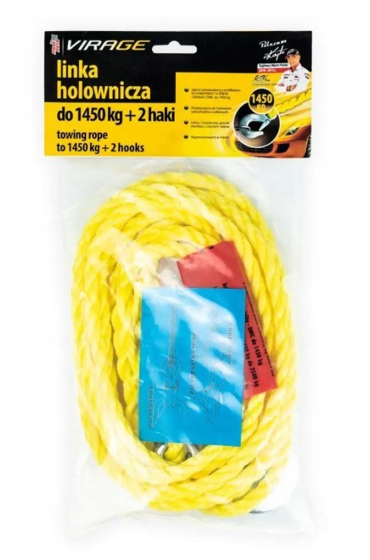 

Moje Auto Virage Linka Holownicza 1450KG 2 Haki