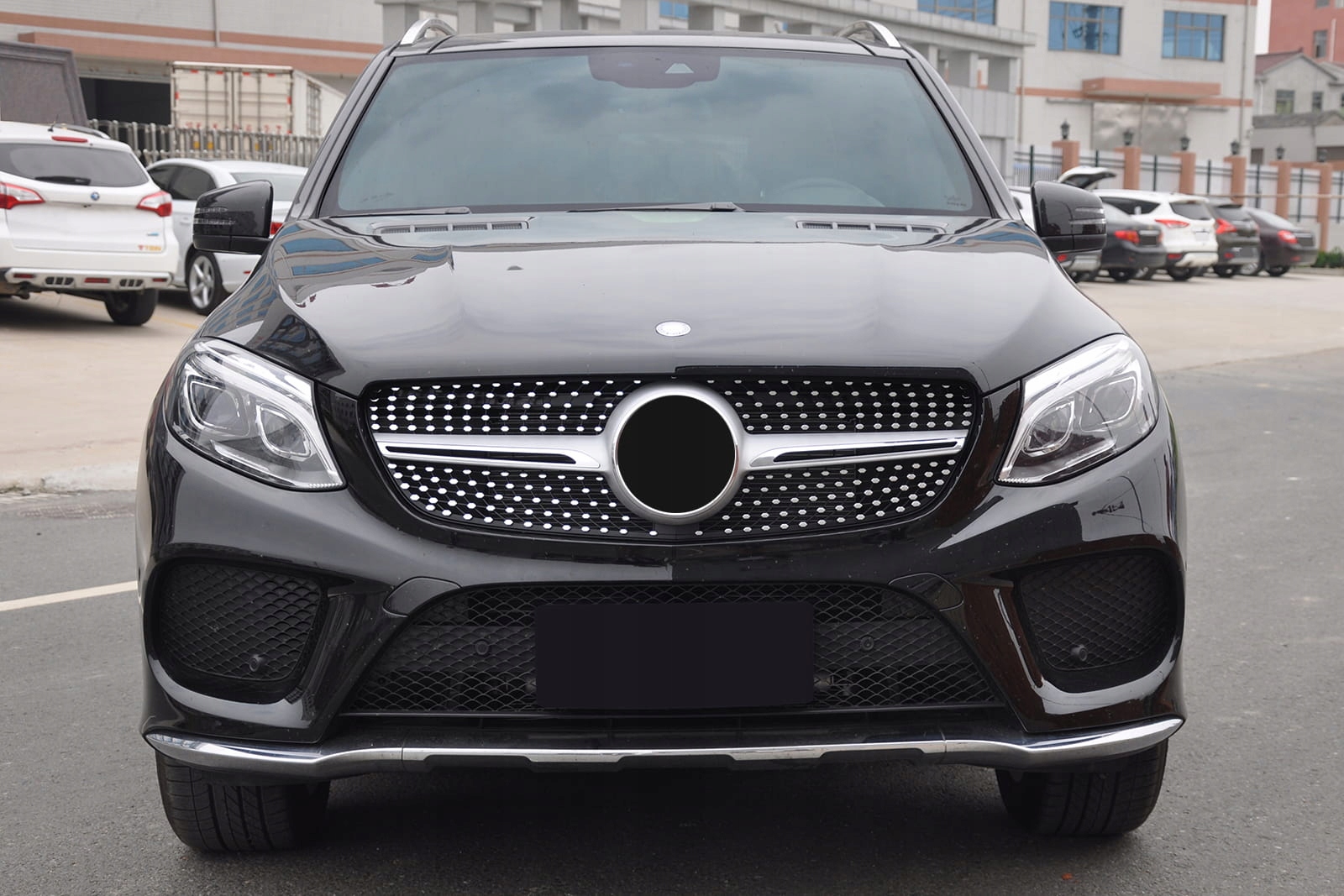 MERCEDES GLE W166 2015-2018 GRILL DIAMOND SREBRNY Producent części Inny