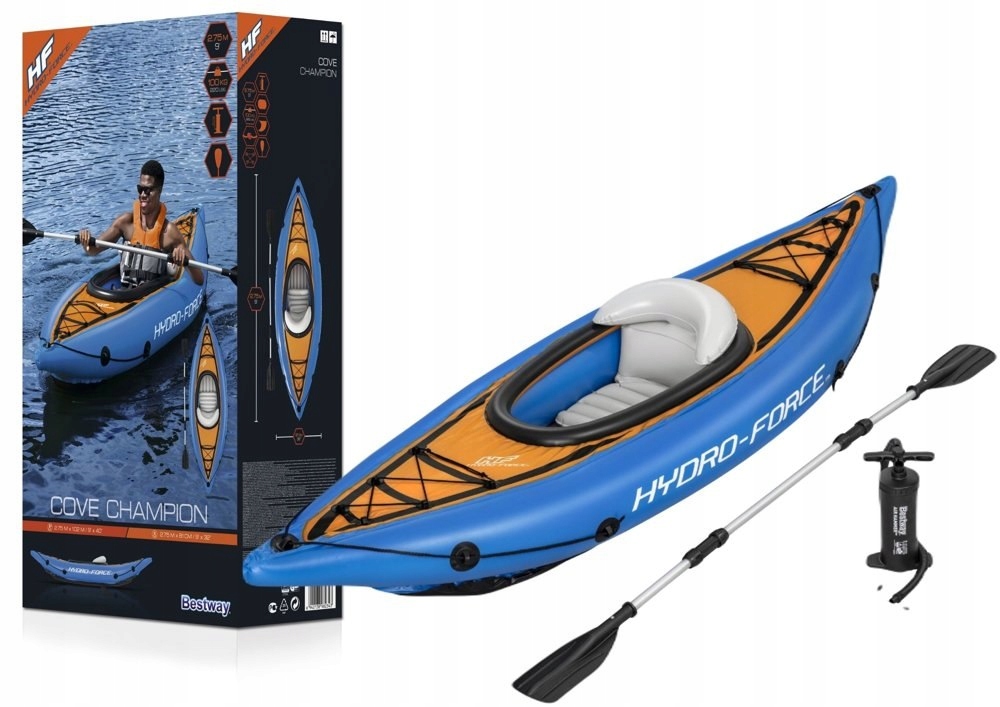 DMUCHANY KAJAK WIOSŁO POMPKA 275X81CM BESTWAY