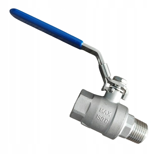Zawór kulowy 2-częściowy stal nierdzewna Aisi 316 64bar 1" Gw/gz