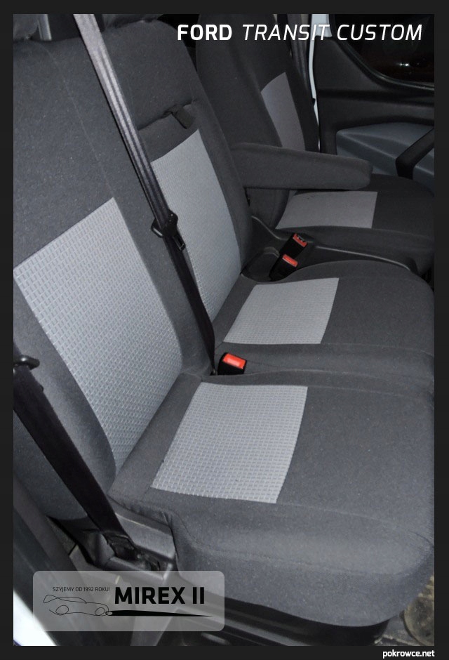 Pokrowce z tkanin Transit Custom Mk1 3-osobowy Typ pokrowiec