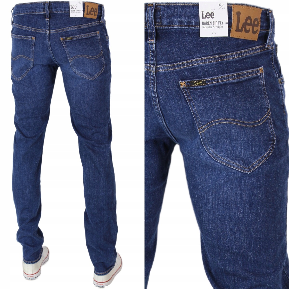 Lee Daren Jeansy Proste Reg. Straight "pierce"_ W33 L30