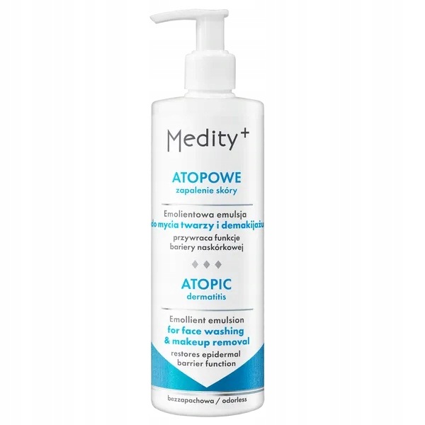Ava Medity+ Azs, emolienční mycí emulze na obličej a odlíčení, 200 ml