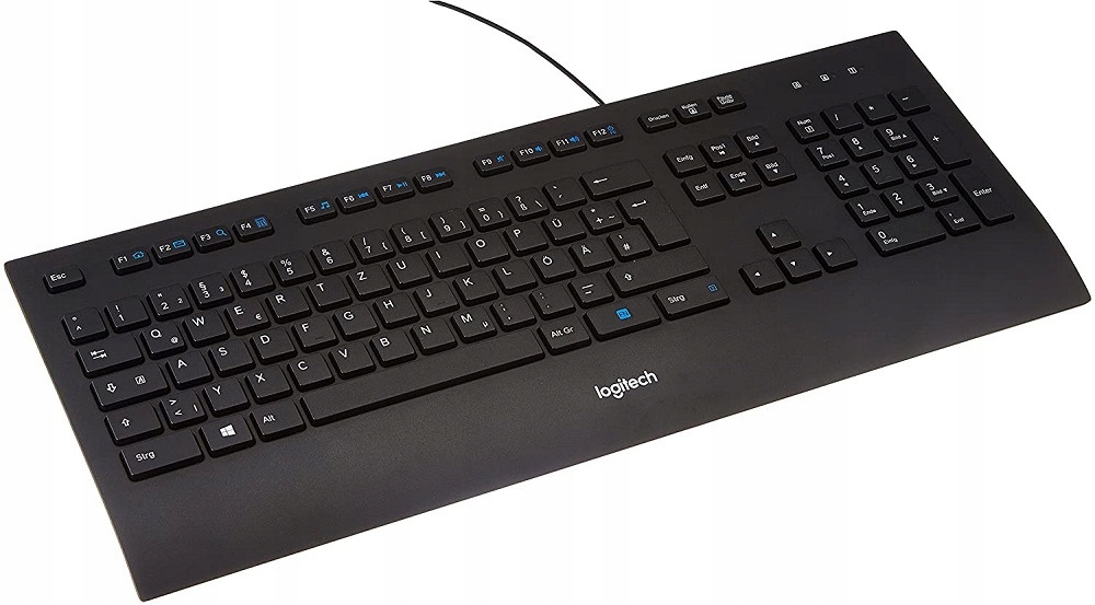 Klawiatura Logitech Przewodowa K280e czarna USB