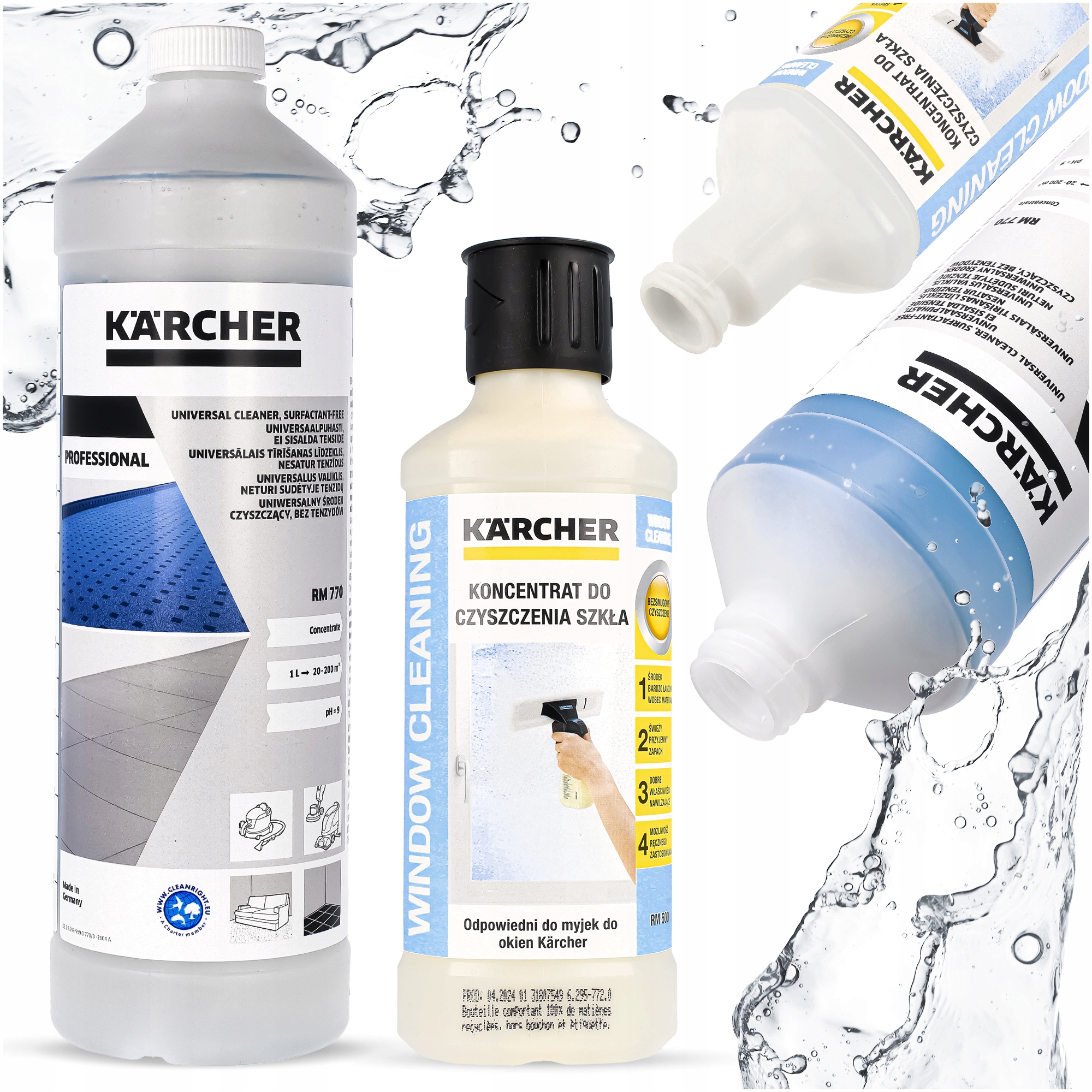 Tekutina Na Praní Koberců Čalounění nábytku Karcher 1L Koncentrát Na Sklo