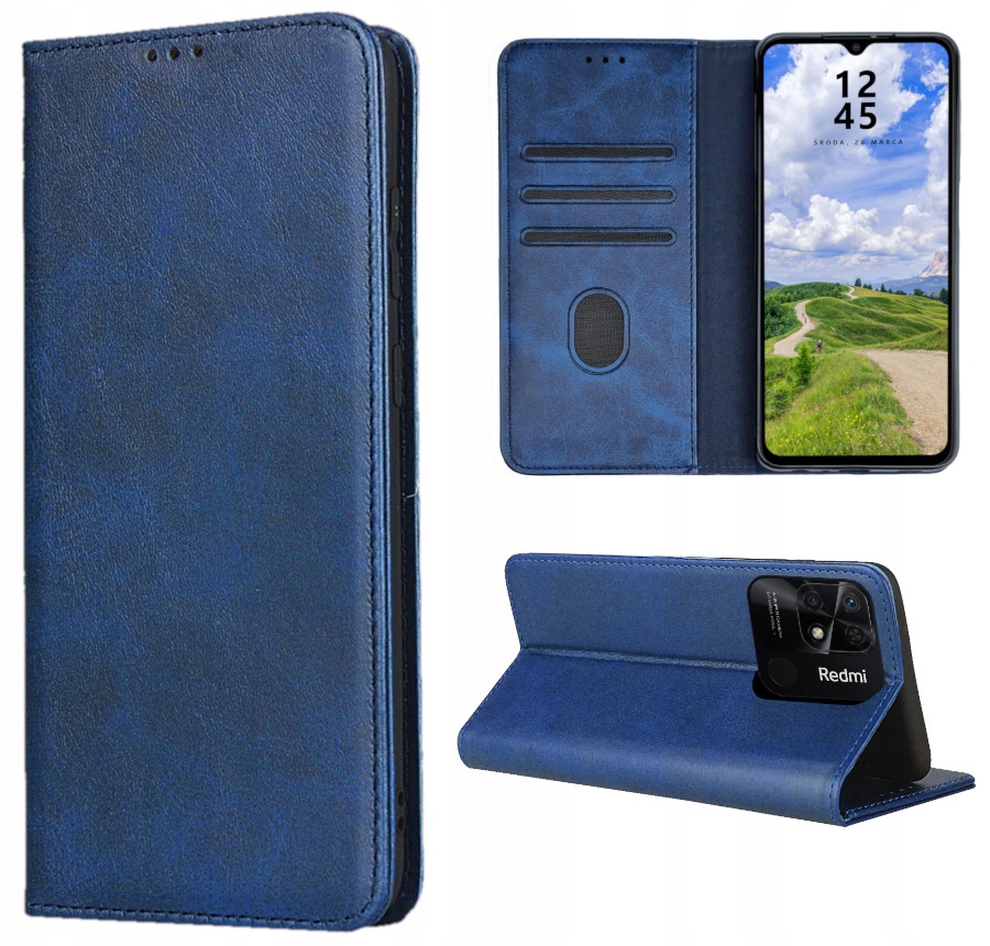 

Etui do Redmi 10C Skórzane Premium Case Szkło