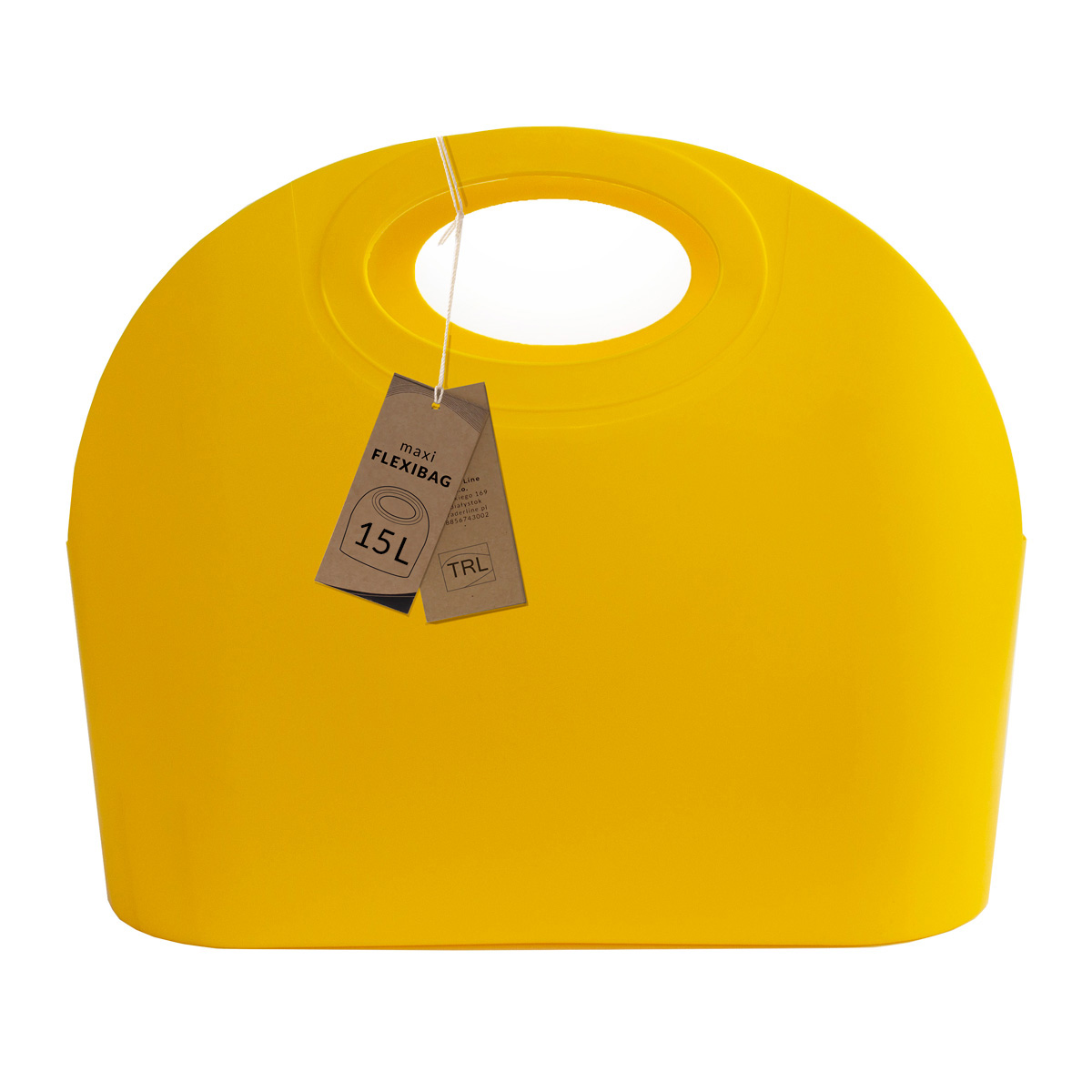 

Kosz gumowy duży sklepowy Maxi Flexibag 15L żółty